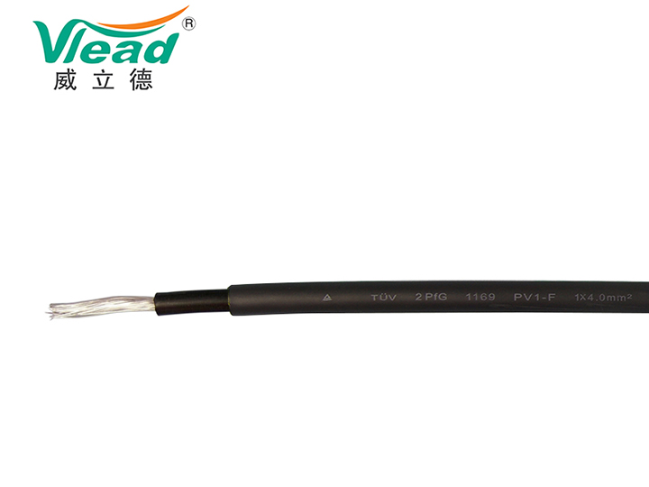 TUV 2PfG 1169 PV1-F 1ⅹ4.0mm2 （UL）E475652 PV WIRE 12 AWG 90℃ WET OR DRY 1000V SUN RES -40℃